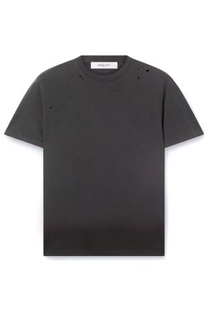 Anthracite cotton jersey T-shirt GOLDEN GOOSE | GMP01220P00236360318